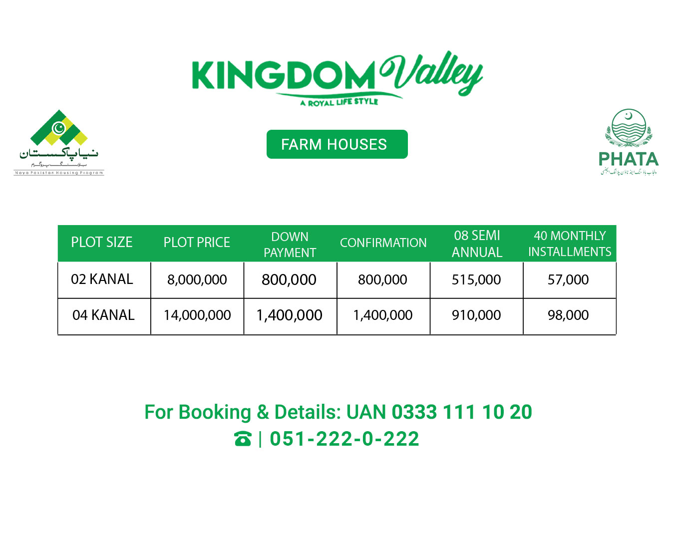 Kingdom Valley Farm Houses New Payment Plan